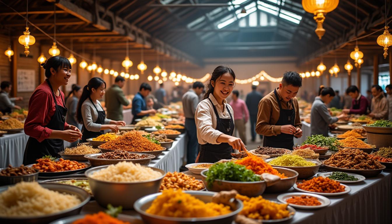 Grenade : la Halle se transforme en un véritable festival gourmand 2 découvrez la halle de grenade, métamorphosée en un festival gourmand exceptionnel ! un rendez-vous incontournable pour les amateurs de cuisine, où saveurs locales et créations culinaires se mêlent dans une ambiance festive.