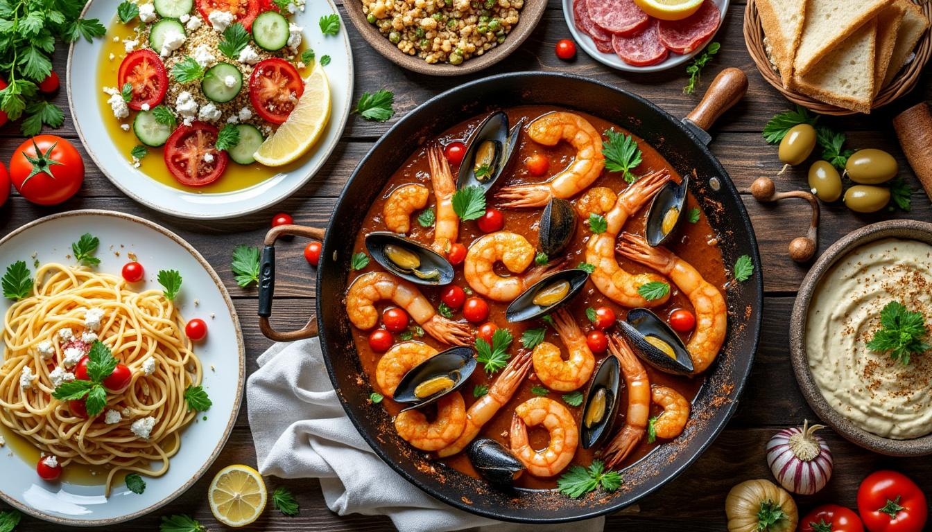 découvrez les plats méditerranéens les plus courants dans cet article. explorez des recettes savoureuses et traditionnelles qui font la renommée de cette cuisine riche, alliant saveurs et ingrédients frais. parfait pour éveiller vos papilles !