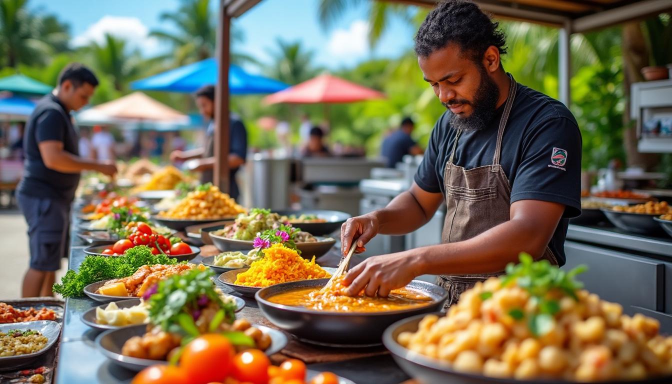 participez au jeudi gourmet à nouméa et découvrez des saveurs uniques grâce à des artisans culinaires venus des quatre coins du monde. une soirée gourmande incontournable !