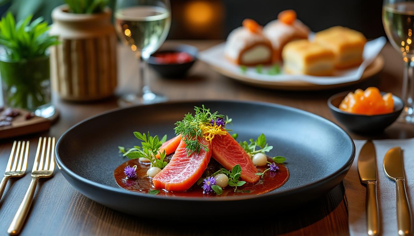 découvrez magma, un restaurant innovant où la cuisine française rencontre l'art culinaire japonais. savourez des plats audacieux offrant une fusion harmonieuse de saveurs, dans une ambiance contemporaine unique. une expérience gastronomique inoubliable vous attend!