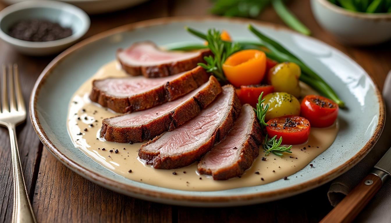 découvrez comment préparer facilement des aiguillettes de canard à la crème fraîche grâce à notre recette simple et savoureuse. un tuto étape par étape pour un plat gourmand qui va ravir vos papilles !