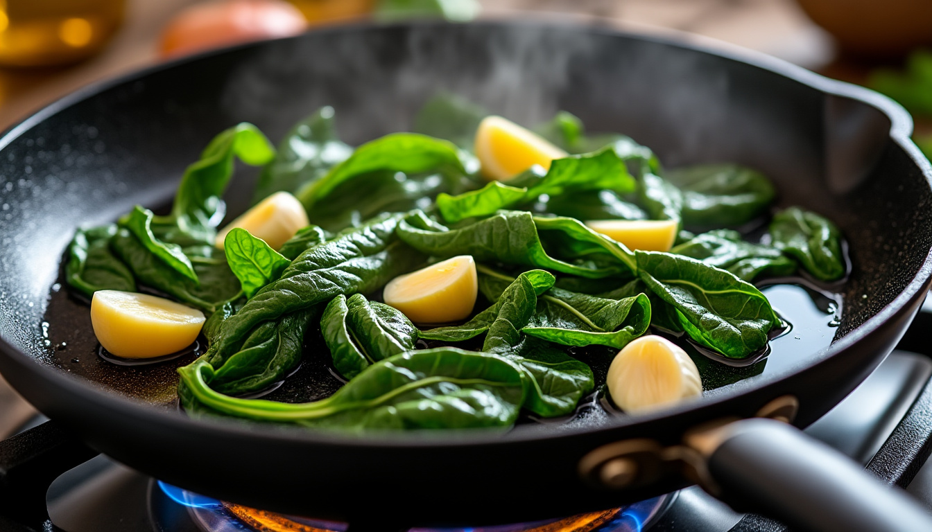 découvrez comment réussir la cuisson des blettes à la poêle facilement et rapidement. suivez nos astuces pour des blettes savoureuses, simples à préparer et pleines de goût !