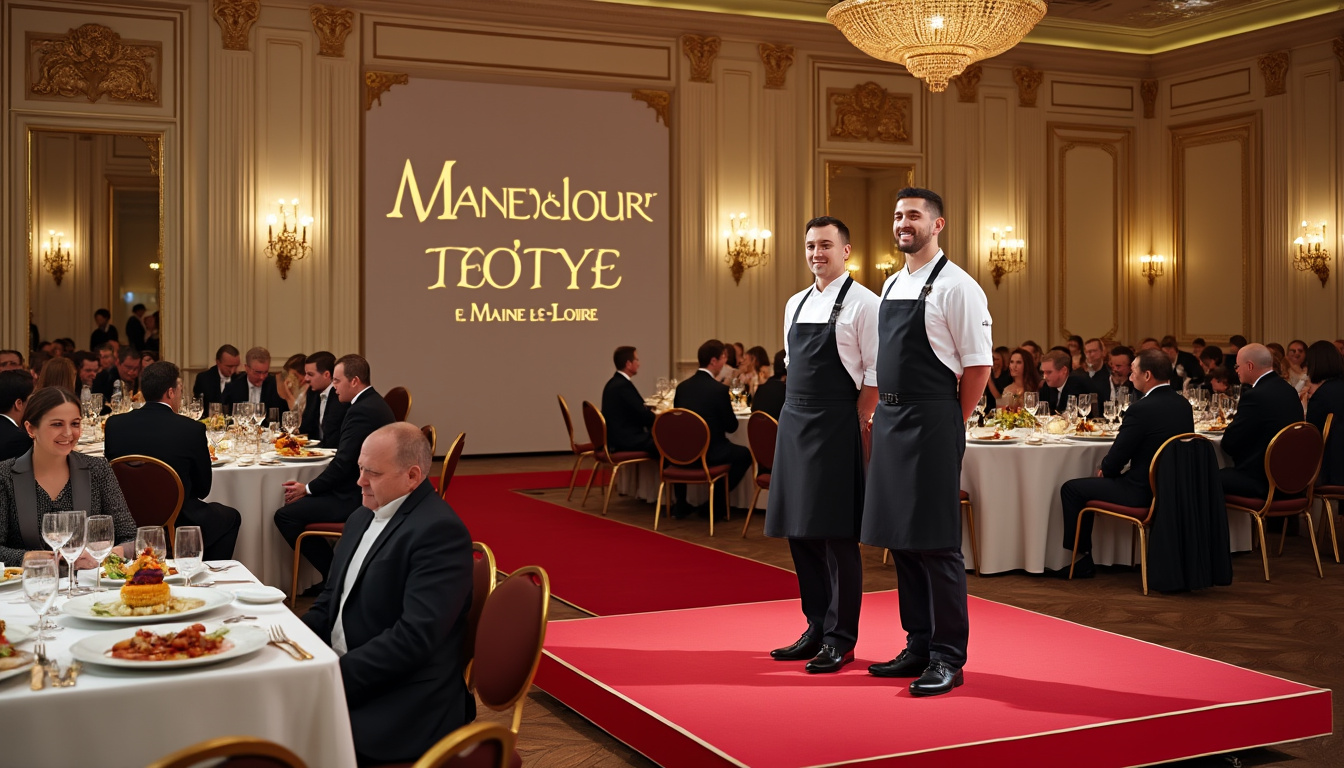 deux jeunes chefs du maine-et-loire ont été récompensés à paris pour leur talent et leur créativité gastronomique, mettant en lumière l’excellence culinaire de leur région.