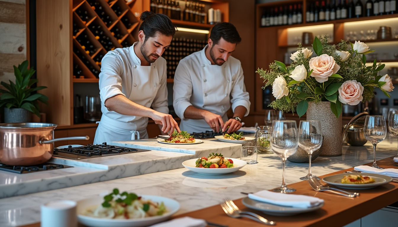 vivez une expérience gastronomique unique : les chefs caillaud et putelat s’associent pour des dîners exclusifs au domaine de verchant à montpellier. événements raffinés, créativité et haute cuisine au rendez-vous.