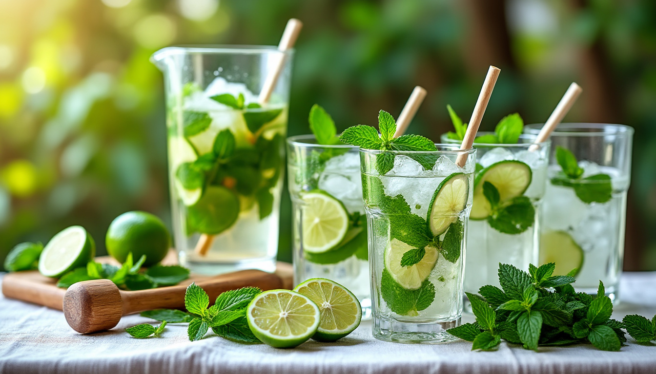 découvrez la recette parfaite de mojito pour 10 personnes, avec l'astuce secrète qui fera toute la différence et épatera vos invités lors de vos soirées.