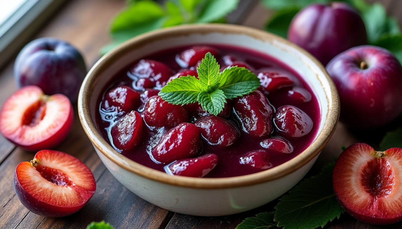 découvrez notre méthode express pour réaliser une compote de prunes savoureuse en un rien de temps. parfaite pour un dessert léger ce soir, facile et rapide à préparer !