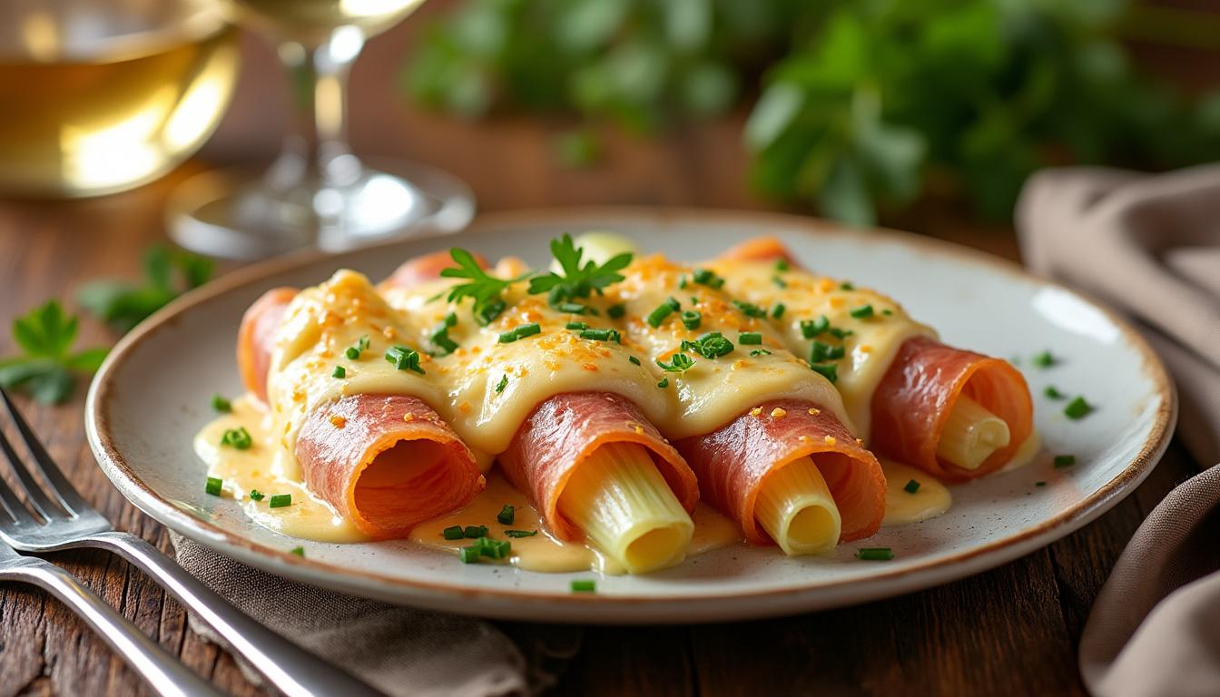 Recette endives au jambon au four : booste tes talents avec cette méthode 20 découvrez comment préparer des endives au jambon savoureuses et gratinées au four. suivez notre méthode simple pour régaler toute la famille et perfectionner vos talents en cuisine !
