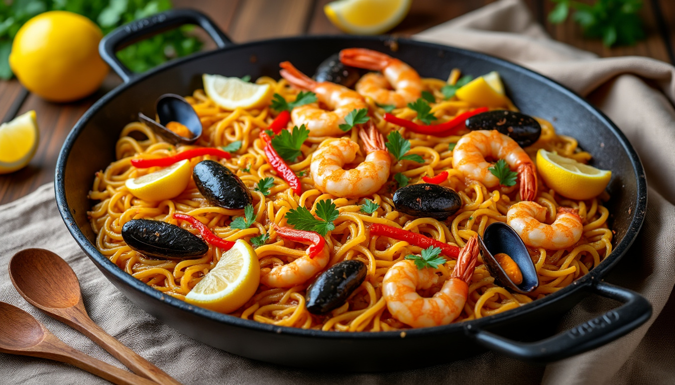 Recette fideua catalane : la méthode express à tester ce soir 1 découvrez notre recette express de fideua catalane, un plat traditionnel revisité pour un dîner savoureux et rapide à préparer. idéal pour surprendre vos convives ce soir !