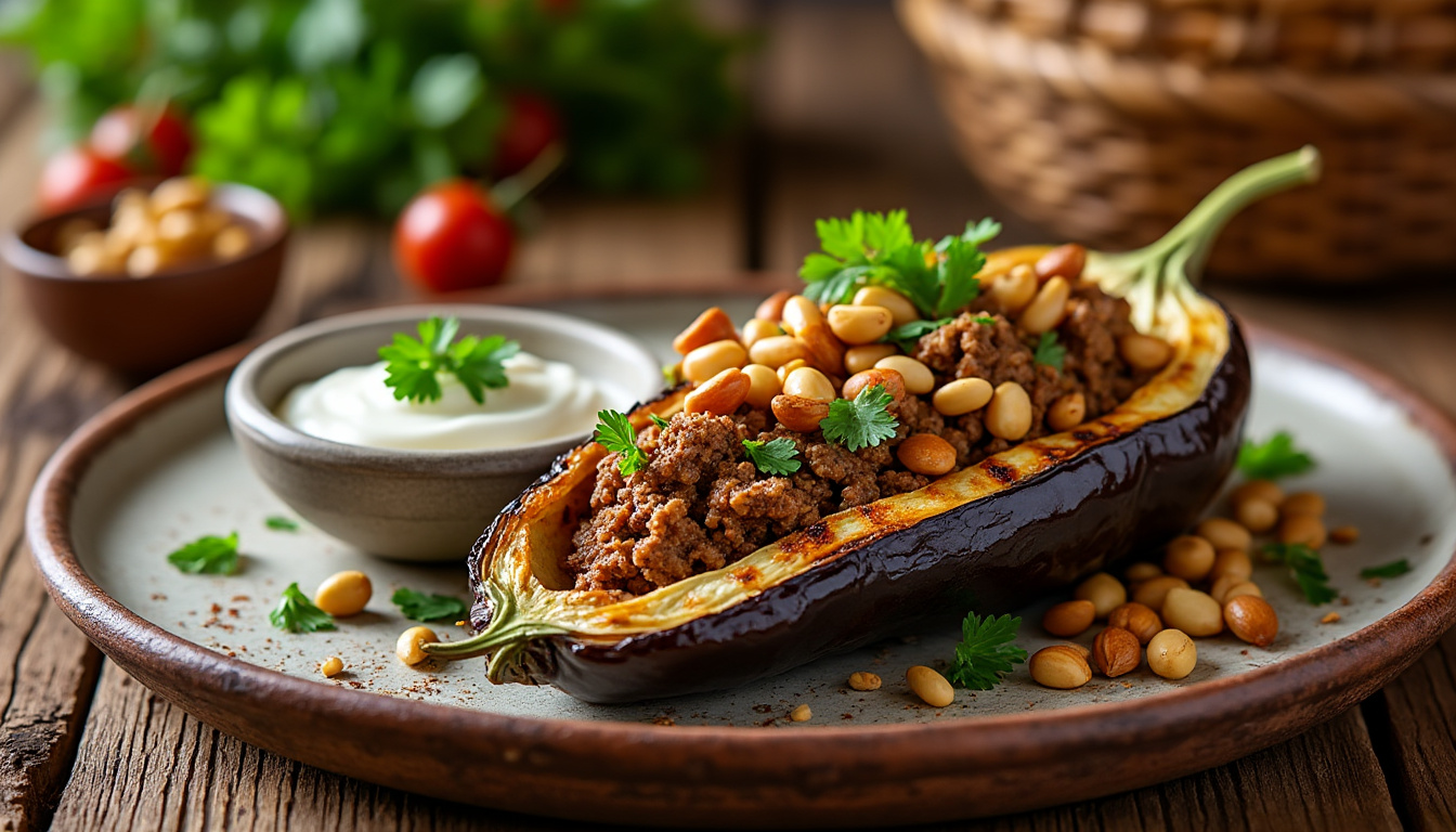 Recette libanaise aubergine viande hachée : pourquoi tu dois absolument essayer aujourd'hui 6 découvrez la recette libanaise d’aubergine à la viande hachée, un plat savoureux et facile à préparer. laissez-vous tenter par cette explosion de saveurs orientales et surprenez vos proches aujourd’hui avec ce classique incontournable !