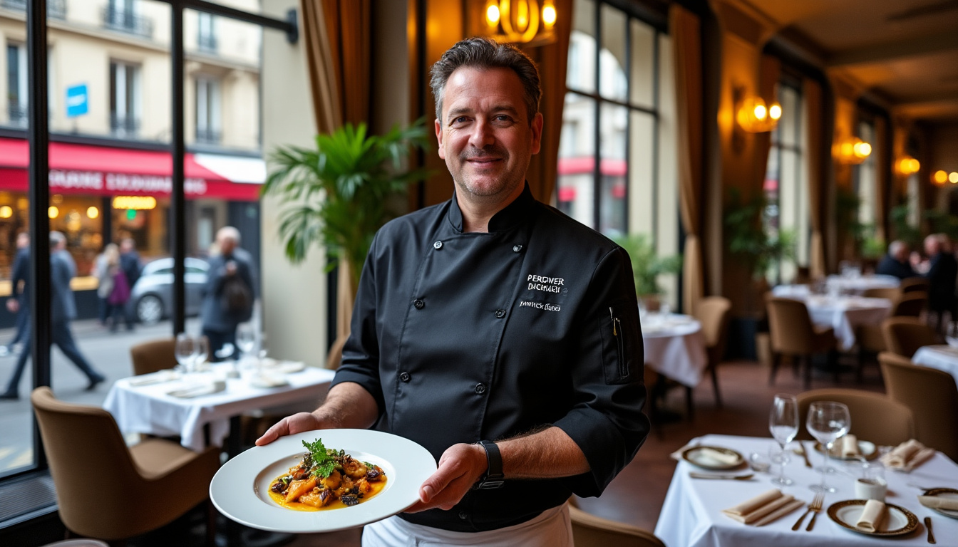 yannick alléno prend la relève de jean imbert à la tête du restaurant monsieur dior, renforçant ainsi sa position d’exception dans le monde de la haute gastronomie française.