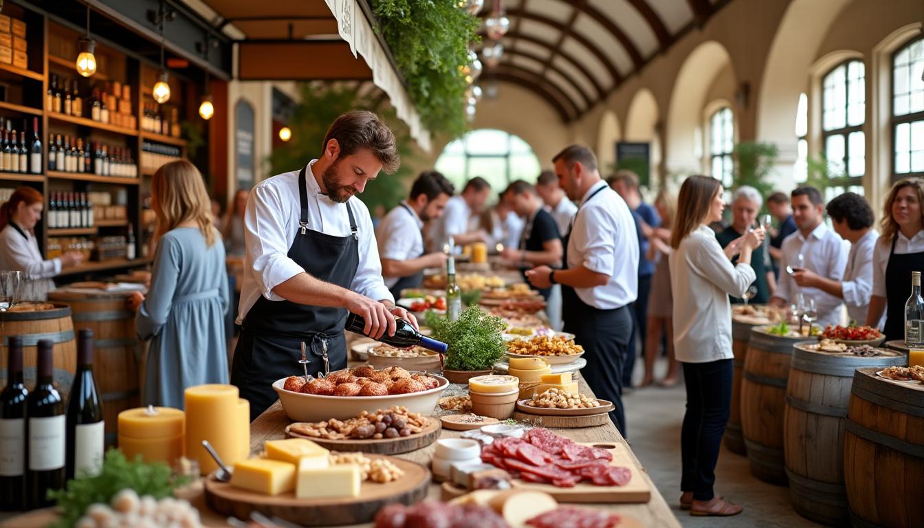 participez au salon des vins et des gastronomies de bourges et vivez une expérience gourmande unique : rencontres avec des producteurs, dégustations de vins raffinés et découvertes culinaires dans une ambiance chaleureuse.
