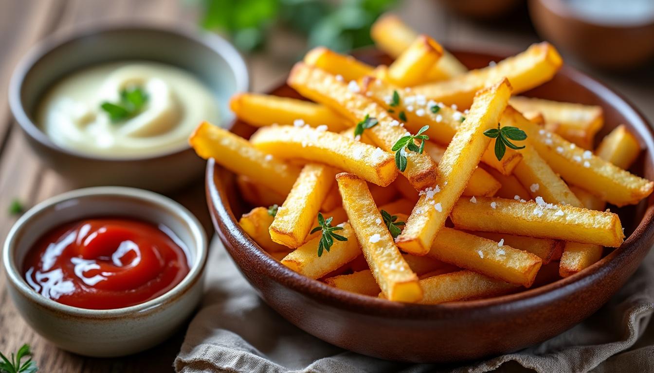 découvrez tous les secrets de la frite maison : techniques, astuces et recettes pour réussir des frites croustillantes et savoureuses, dignes des plus grands chefs. un incontournable de la gastronomie à savourer sans modération !