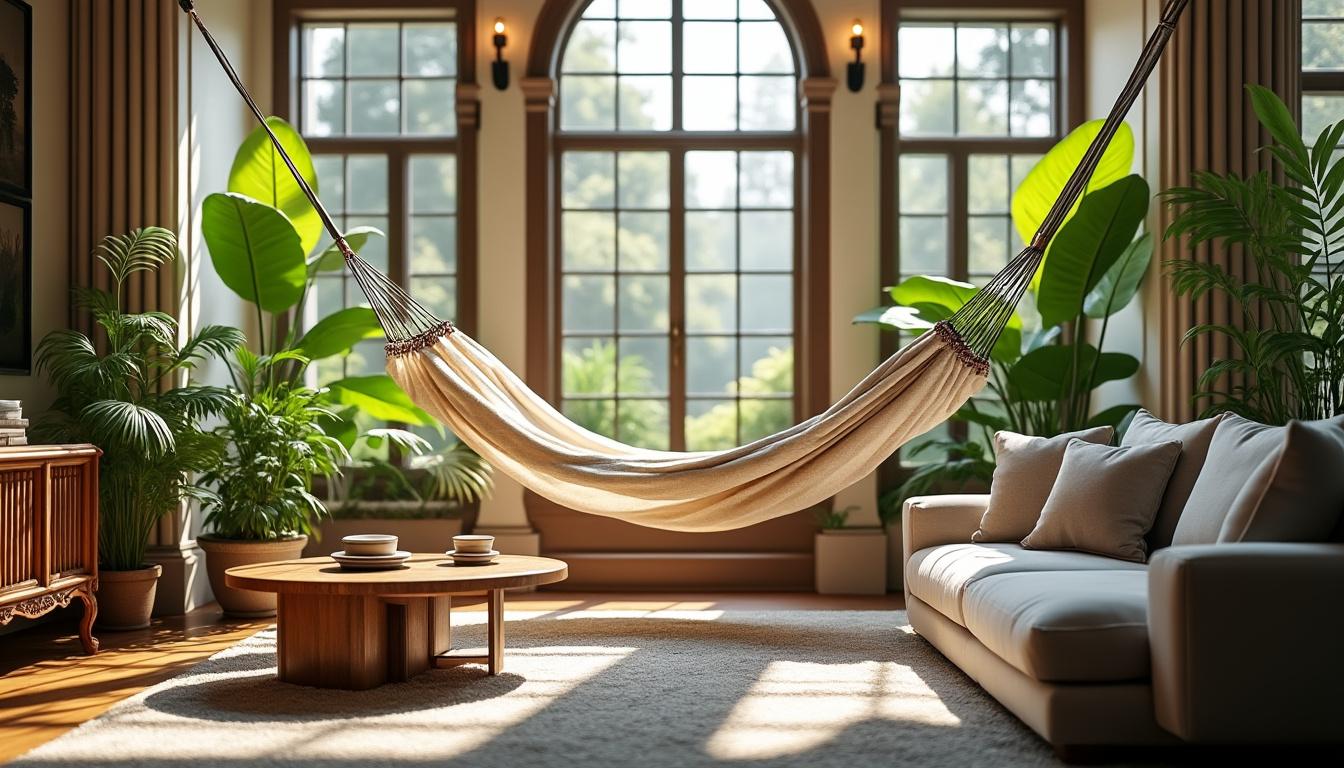 découvrez comment installer un hamac dans votre salon comme un professionnel ! guide et astuces pour un intérieur tendance, confortable et original. adoptez la déco qui fait la différence.