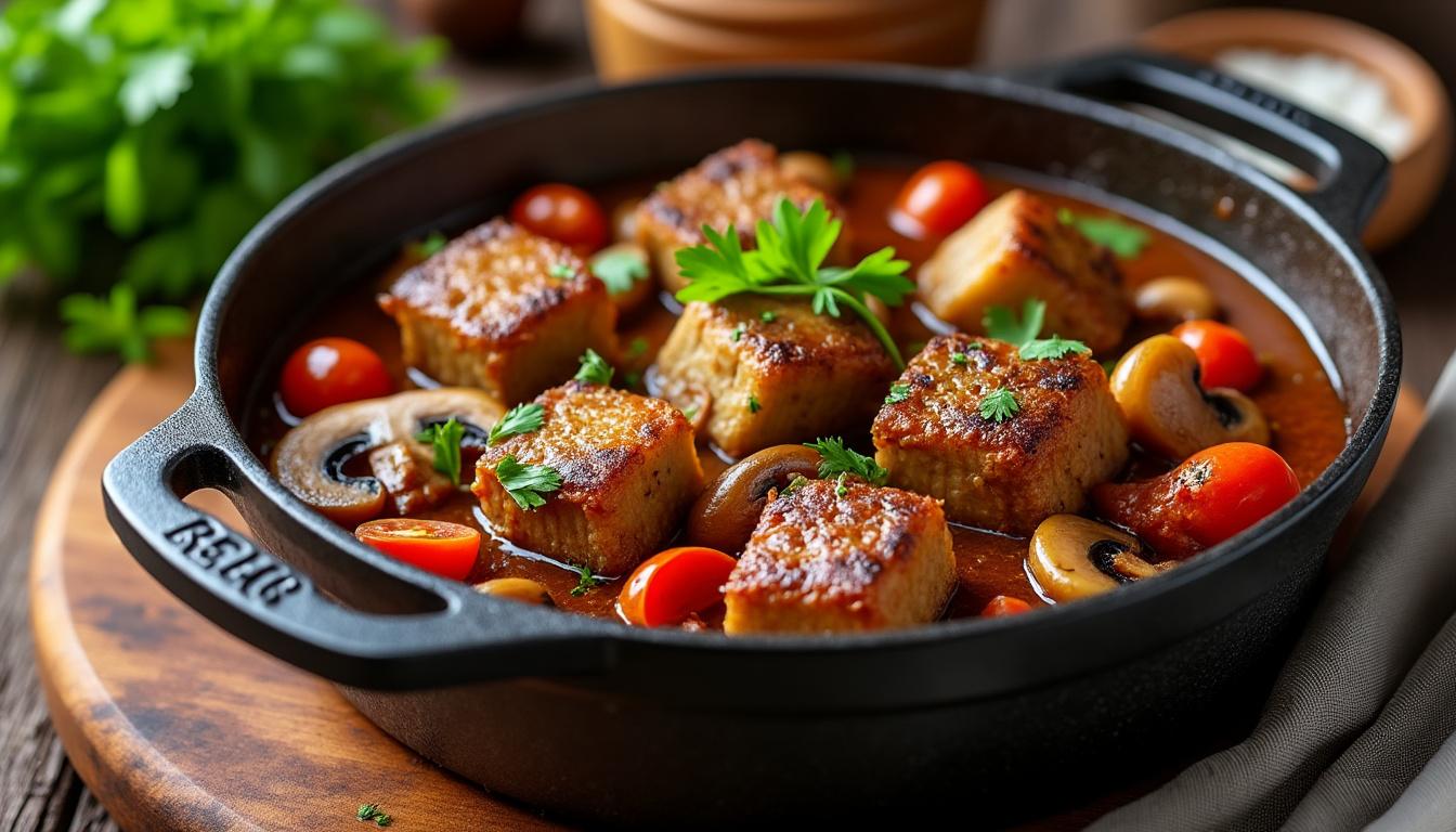 Marengo de veau : le mode d'emploi sans prise de tĂȘte 6 dĂ©couvrez comment prĂ©parer un dĂ©licieux marengo de veau facilement, avec notre guide simple et sans complications. suivez nos conseils pour rĂ©ussir ce plat traditionnel et rĂ©galer vos convives en toute simplicitĂ© !