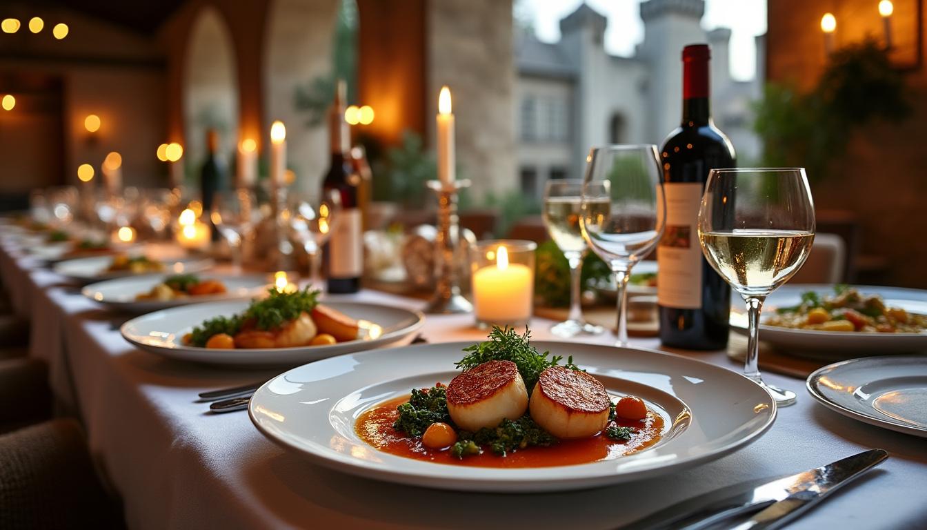 vivez une soirée d'exception à carcassonne avec le chef franck putelat : dégustation de vins raffinés, voyage culinaire surprenant et ambiance énigmatique pour une expérience inoubliable.