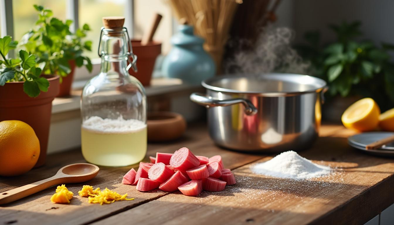 Vin de rubarbe : la méthode express à tester ce soir 6 découvrez la méthode express pour réaliser un délicieux vin de rhubarbe à la maison. surprenez vos convives ce soir avec cette recette facile et rapide à tester !