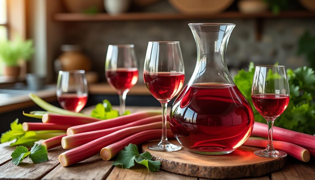 découvrez comment préparer un vin de rhubarbe maison en un temps record grâce à notre méthode express. idéal pour surprendre vos invités ce soir avec une recette originale et facile !