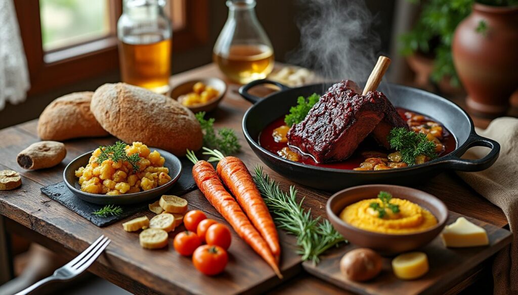 découvrez 'braises et terroirs', un repas exceptionnel qui ravira vos papilles avec un festin de saveurs authentiques et gourmandes, célébrant le meilleur du terroir.