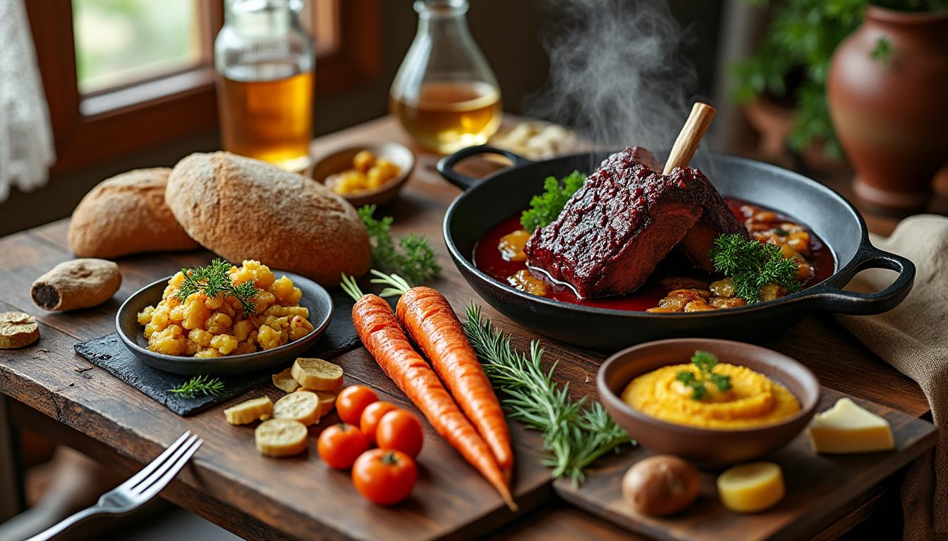 découvrez 'braises et terroirs', un repas exceptionnel qui ravira vos papilles avec un festin de saveurs authentiques et gourmandes, célébrant le meilleur du terroir.