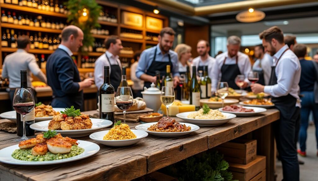 à saint-nazaire, savourez les spécialités du salon de la gastronomie et du vin. venez découvrir des délices culinaires uniques jusqu’à dimanche soir dans une ambiance conviviale.