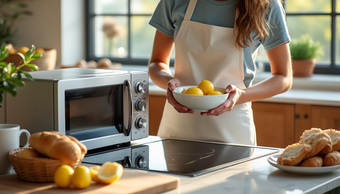 découvrez des astuces durables et naturelles pour éliminer efficacement les mauvaises odeurs de votre micro-ondes et profiter d'un appareil toujours propre et frais.