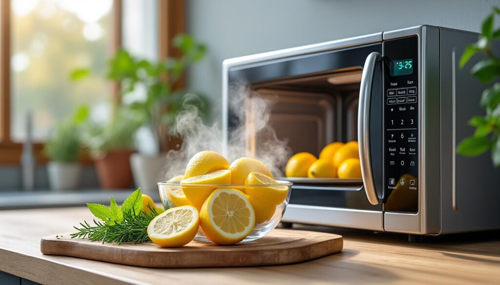 découvrez des astuces durables et naturelles pour éliminer efficacement les mauvaises odeurs de votre micro-ondes, et profitez d'un appareil propre et frais au quotidien.