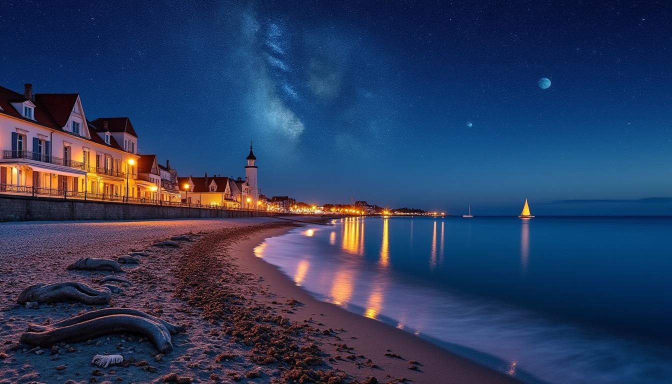 découvrez une nuit magique sous les étoiles à deauville, entre charme côtier et atmosphère féerique pour des souvenirs inoubliables.
