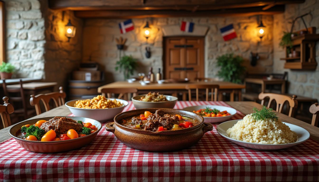 découvrez l'auberge basque, qui depuis plus de 60 ans célèbre la tradition culinaire avec des plats authentiques comme la garbure, le poulet basquaise et les ris de veau.