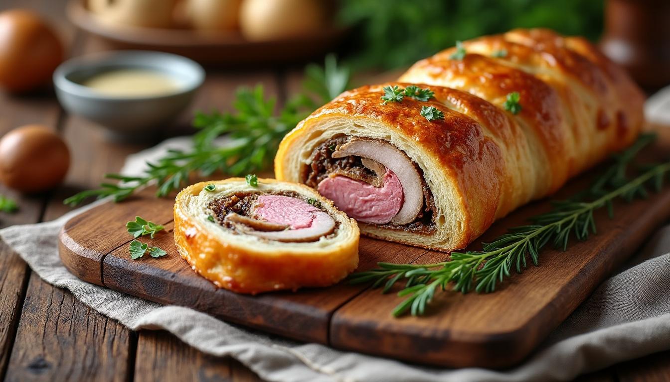découvrez notre recette facile de filet mignon en croûte pour un plat savoureux et rapide à préparer. suivez nos étapes simples pour régaler toute la famille sans stress.