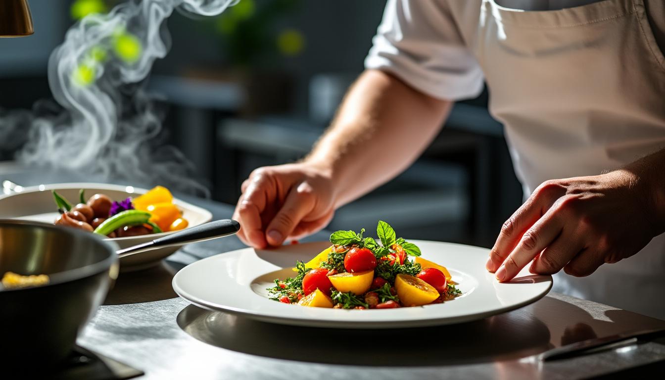 découvrez thierry beglio, maître cuisinier et artiste, qui sublime la gastronomie locale en un spectacle vivant alliant saveurs et créativité.
