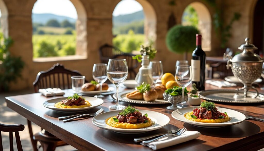 plongez dans une expérience gastronomique unique au château de rouffiac-des-corbières, où l'art culinaire d'exception sublime chaque saveur dans un cadre historique d'exception.