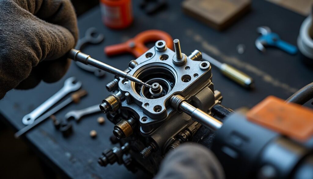 apprenez à régler facilement les vis h et l du carburateur de votre tronçonneuse pour retrouver toute sa puissance en quelques minutes. guide simple et rapide pour un moteur performant.