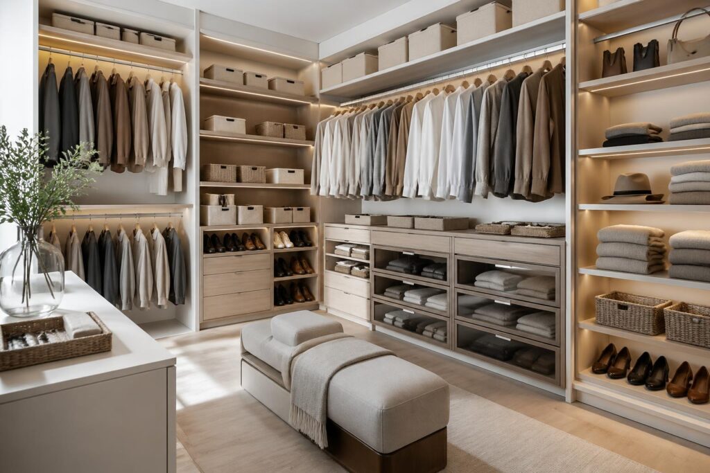 découvrez nos astuces pour concevoir un dressing pratique et optimisé, maximisant l'espace et l'organisation pour un rangement efficace et élégant.