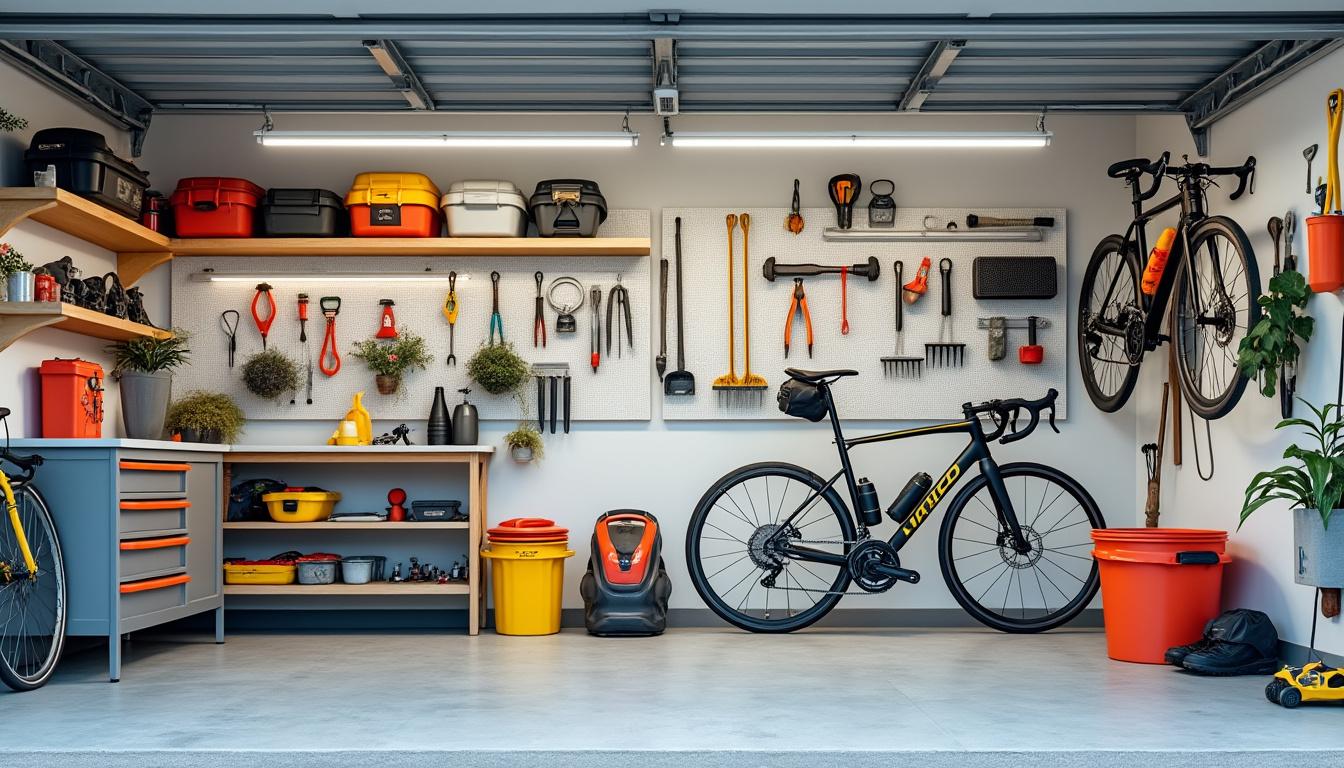 Optimisez Votre Garage : 25 Astuces Ingénieuses pour Maximiser l'Espace 2 découvrez 25 astuces ingénieuses pour optimiser votre garage et maximiser l'espace disponible. transformez votre rangement et gagnez en organisation efficacement.