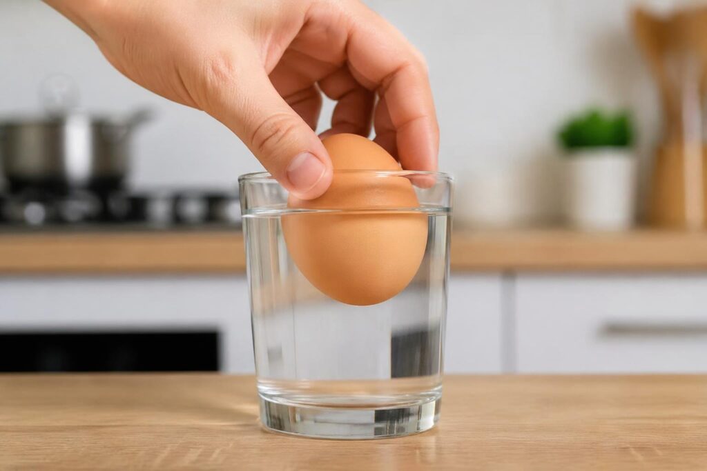 découvrez comment vérifier rapidement si un œuf est encore frais grâce au test de l'œuf dans l'eau en moins de 30 secondes, une méthode simple et efficace.