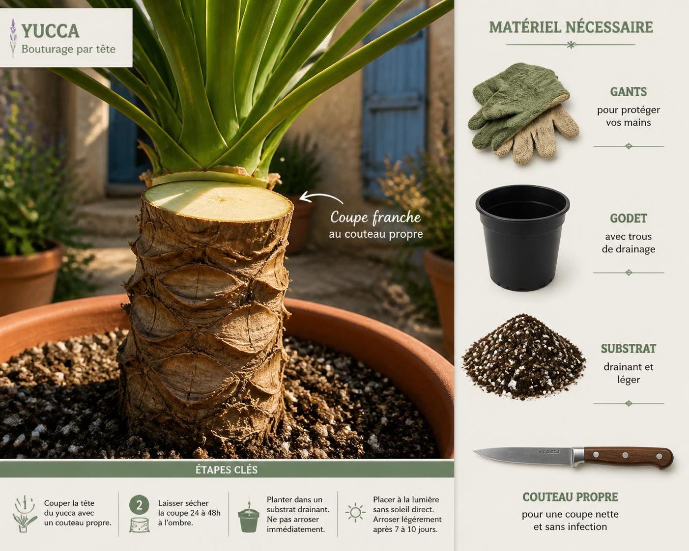 découvrez comment bouturer facilement un yucca pour multiplier votre plante méditerranéenne sans aucune dépense grâce à notre méthode simple et efficace.