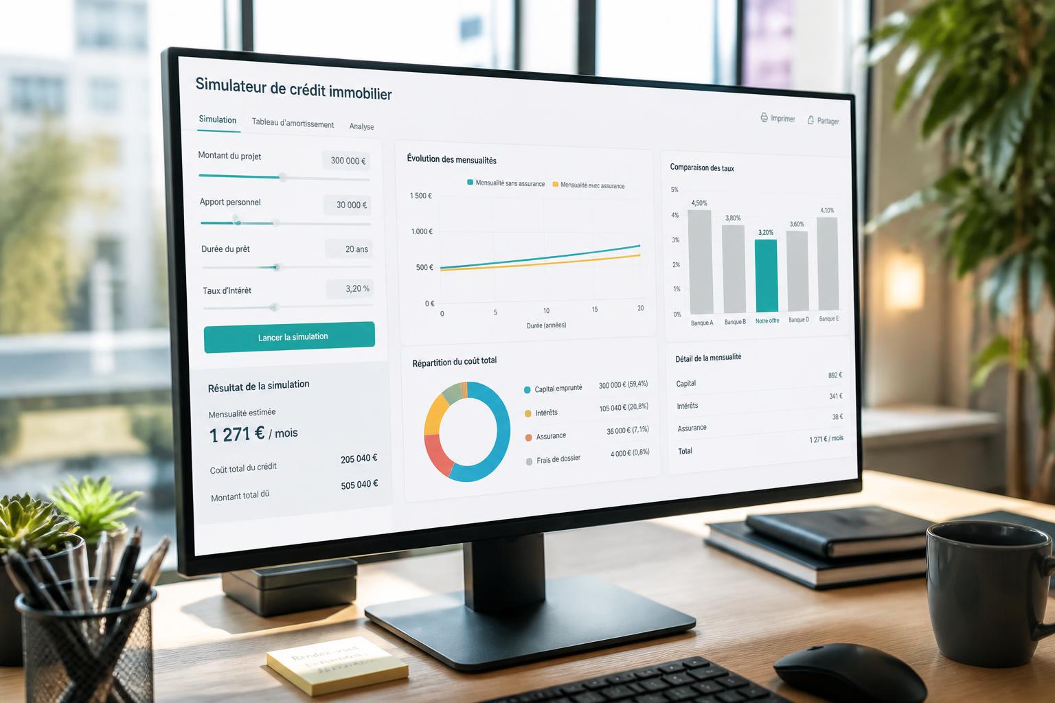 crédit immobilier : accédez aux meilleurs outils gratuits et découvrez une méthode efficace pour simuler facilement votre prêt immobilier et optimiser votre financement.