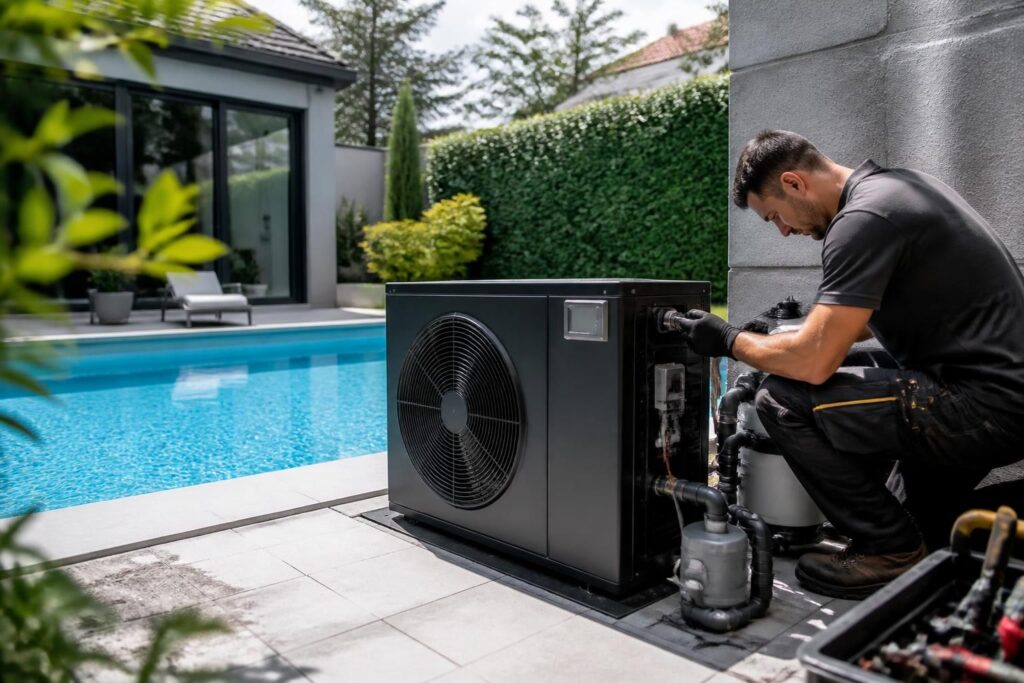 découvrez les essentiels pour installer une pompe à chaleur pour piscine et profitez d'une eau parfaitement chauffée tout au long de la saison.
