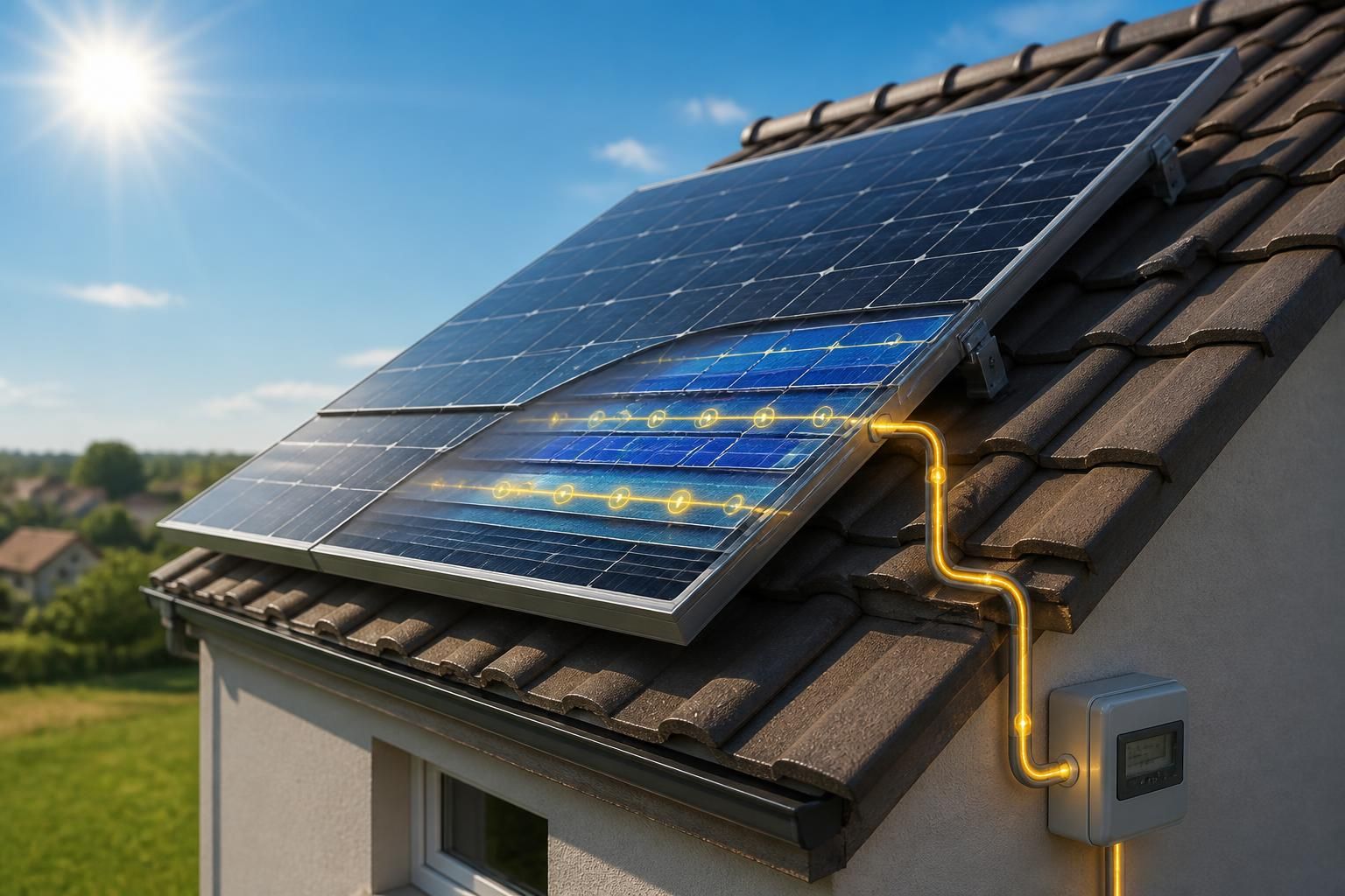 découvrez en toute simplicité le fonctionnement d’un panneau solaire et comment l’énergie du soleil est convertie en électricité pour alimenter votre maison.
