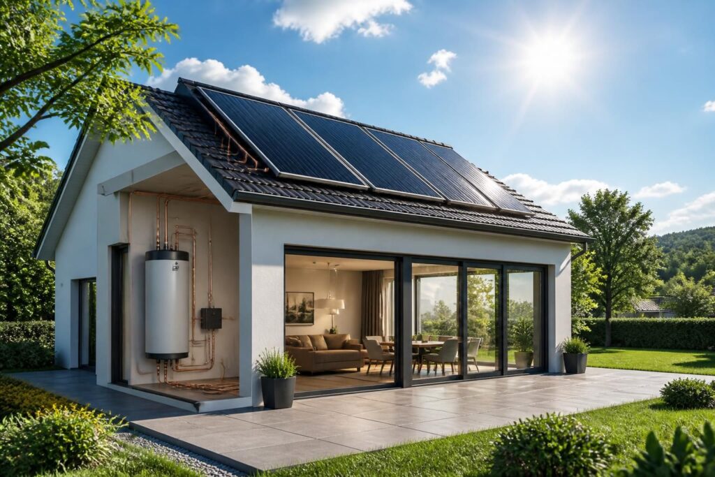 découvrez comment produire votre eau chaude sanitaire avec des panneaux solaires, une solution écologique et économique pour réduire vos factures d'énergie tout en respectant l'environnement.