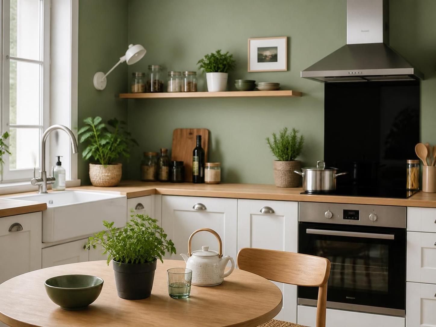 Décoration : Choisir le mur parfait à peindre en couleur pour harmoniser votre cuisine 2 découvrez comment choisir le mur idéal à peindre en couleur pour créer une harmonie parfaite dans votre cuisine et sublimer votre décoration intérieure.