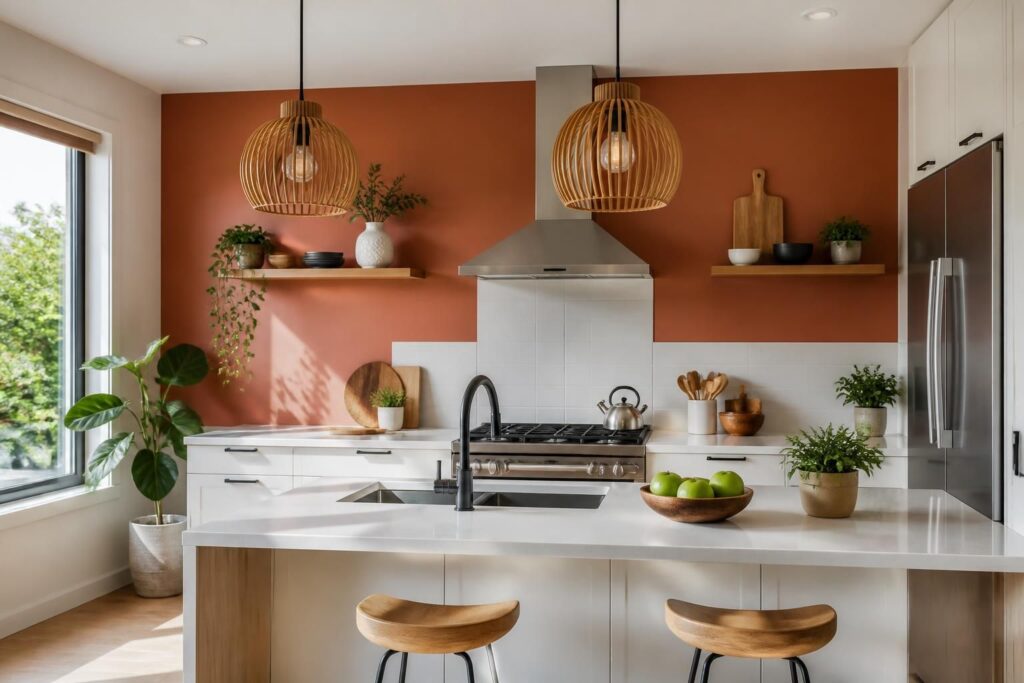 découvrez comment choisir le mur idéal à peindre en couleur pour créer une ambiance harmonieuse et chaleureuse dans votre cuisine.